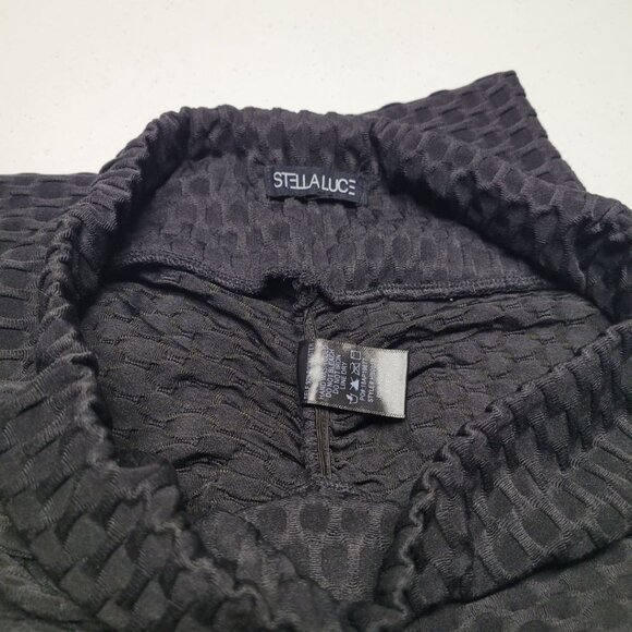 Stella Luce Booty Leggings Black Stretch Womens Medium Quilted - Picture 6 of 7